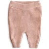Mushie megztos kelnės Chunky Knit Pants Blush (įvairūs dydžiai)
