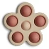 Mushie pop it žaislas Gėlė Rose/ Blush/Shifting Sand