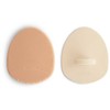 Mushie šepetėlis luobelei Cradle Cap Blush/Shifting Sand (2 vnt)