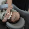 Mushie šepetėlis luobelei Cradle Cap Blush/Shifting Sand (2 vnt)