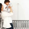 Nanit Pro Baby Monitorius + Floor Stand mobilioji auklė su stovu, naktine šviesa ir kvėpavimo monitorius