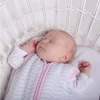 Natulino BabyComfort dvisluoksnis kūdikių miegmaišis (natural baltas pilkas waves / pink spalva)