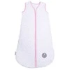 Natulino BabyComfort dvisluoksnis kūdikių miegmaišis (natural baltas little pilkas leaves / pink spalva)