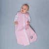 Natulino CosyNites trisluoksnis kūdikio miegmaišis (natural pink baltas waves / baltas spalva)