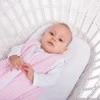 Natulino CosyNites trisluoksnis kūdikio miegmaišis (natural pink baltas waves / baltas spalva)