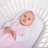Natulino CosyNites trisluoksnis kūdikio miegmaišis (natural pink baltas waves / baltas spalva)