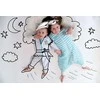 Natulino LITTLE WALKERS dvisluoksnis kūdikio miegmaišis Baltas Pilkas Waves &amp; Mint