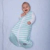 Natulino SuperLite viensluoksnis kūdikio miegmaišis (mint strypes / baltas spalva)