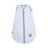 Natulino SuperLite viensluoksnis kūdikio miegmaišis (natural mėlynas stripes/warm pilkas)