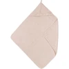 Pink Meyco Baby medvilninis vonios rankšluostis su gobtuvu 80 × 80 cm, Soft Rožinė – Terry Ruffle