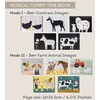 Taf Toys muzikinė lavinamoji knygelė pilvuko laikui Farm Musical Tummy Time Book, 0 mėn.+