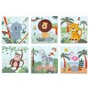 Dėlionė Rappa 2Kids Toys Wooden Blocks Safari