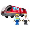 Dve Deti 2Kids Toys elektrinis miesto traukinys, raudona