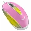 Genius Pelė DX-Mini pelė, 1000DPI, optinė, 3 klasė, laidinis USB, rožinė, klasikinė, RGB apšvietimas