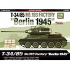 Academy T-34/85 Berlin 1945 tanko surenkamas modelis 1/35, 13295