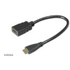 AV adapteris Akasa HDMI mini - HDMI juoda (AK- BHD10- 25BK)