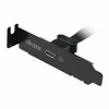Akasa Low Profile PCI Bracket Adapteris, USB 3.1 Type C - juodas