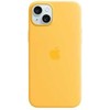 APPLE SILIKONINIS DĖKLAS MWNF3ZM/A IPHONE 15 PLUS SUNSHINE ATIDARYTA PAKUOTĖ