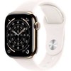 Išmanusis laikrodis Apple Watch 11 GPS + Cellular 42mm Gold Titanium Sport Band S/M Rožinė (MF8W4ZR/A)
