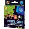 Astra Pixel One vaško kreidelės, 12 spalvų