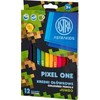 79. ASTRA Ilgos pieštukų kreidelės JUMBO 12 spalvų PIXEL ONE
