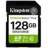 „Kingston Technology“ 128 GB SDXC Canvas Select Plus Gen3 150 MB/s C10 UHS-I U1 V10 atminties kortelė