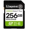 Atminties kortelė „Kingston Technology“ 256 GB SDXC Canvas Select Plus Gen3 150 MB/s C10 UHS-I U1 V10 atmintis
