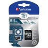 Atminties kortelė Verbatim Micro SDXC Pro 64GB + Adaptér