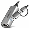 Axagon ADE-TXCA Karta jungiama į tinklą Gigabit Ethernet adapter, USB-C (USB-A redukcja) 3.2 Gen 1, instalacja automatinė