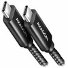 Axagon Data and charging USB 480Mbps kabelio ilgis 3 m. PD 240W, 5A. Juodas braided.