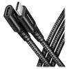 Axagon Extension USB 20Gbps kabelio ilgis 1.5 m. PD 240W, 5A, 8K HD video. Juodas braided.
