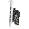AXAGON PCEU-430RS PCIe kortelė - 4x USB 5Gbps prievadas, SATA maitinimas, Renesas PD720201, SP