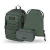 Baagl ergonominė mokyklinė kuprinė mergaitėms, trijų dalių rinkinys, 29 l, Grove dizainas