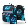 Baagl ergonomiškas mokyklinė kuprinė vaikams, 18 l, poliesteris, komplektas Zippy Set 3