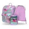Baagl mokyklinės kuprinės komplektas vaikams, ergonomiška, 18 l, lavandinės spalvos, Zippy Set 3