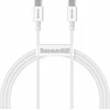Baseus CATYS-B02 Kabelis USB-C (M) - USB-C (M) 1 m bílá