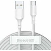 Baseus TZCATZJ-02 Sada kabelů USB-A (M) - USB-C (M) 1.5 m bílá