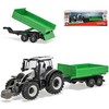 *BBURAGO metalas, Traktor, Valtra su przyczep, žalias