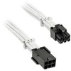 BitFenix Alchemy 6-Pin-PCIe-Extension cable, 45 cm, sleeved – baltos spalvos