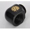 Bitspower adapteris 90 laipsnių, G1/4 colio AG į G1/4 colio IG – matinės juodos spalvos