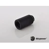 Bitspower Adapteris G1/4 inch female to G1/4 inch male – 30mm, matte juodas