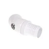 Bitspower jungtis, 45 laipsnių, G1/4 colio AG – 13 mm ID – pasukama, balta