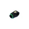 Bitspower adapteris 90 laipsnių kampu, G1/4 colio AG į G1/4 colio IG – pasukamas, matinis juodas