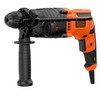 Black & Decker Perforatorius SDS+ smūginis gręžtuvas, 650 W, 1,4 J smūginis, 3 veikimo režimai, nešiojimo dėklas
