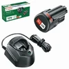 Bosch akumuliatoriaus PBA12V 1x1,5Ah ir kroviklio GAL1210 rinkinys namų ir sodo modeliams