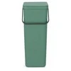 Brabantia Sort &amp; Go Waste Bin Jade Žalias 40 L