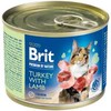 BRIT Premium by Nature kalakutiena su ėriena - wet cat food - 200g