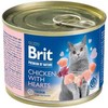 BRIT PREMIUM BY NATURE Wet cat food - vištiena with hearts 200 g