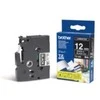 Brother | TZe-335 Laminated Tape | Baltas on Juodas | TZe | 8 m | 1.2 cm