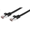 C-TECH kabelis patchcord Cat6, FTP, juodas, 0,25 m